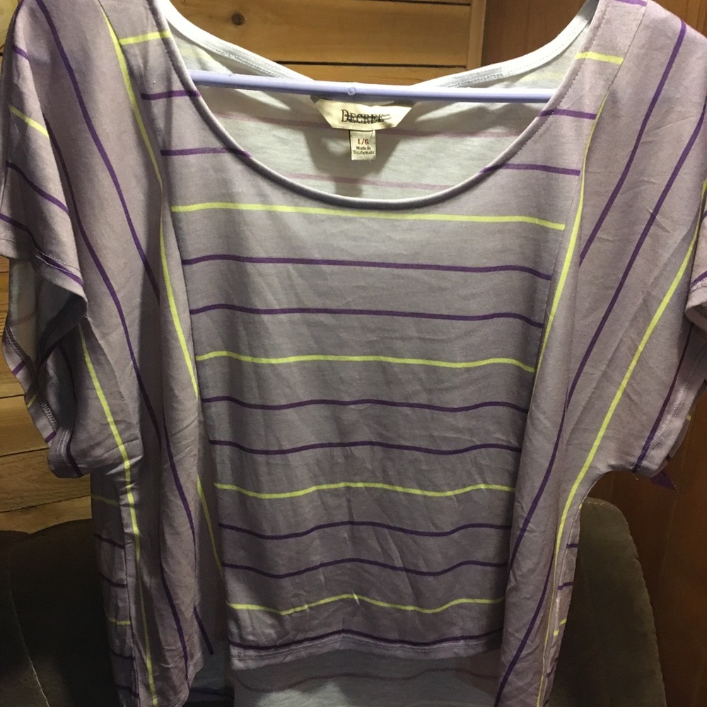 Woman’s striped shirt
